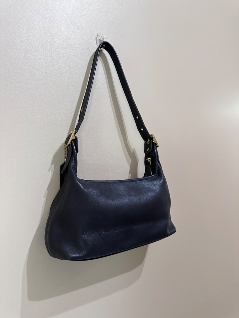 Rare Vintage Coach Legacy Black Hobo Bag Shoulder Bag with Gold Hardware 9059 - Picture 7 of 16